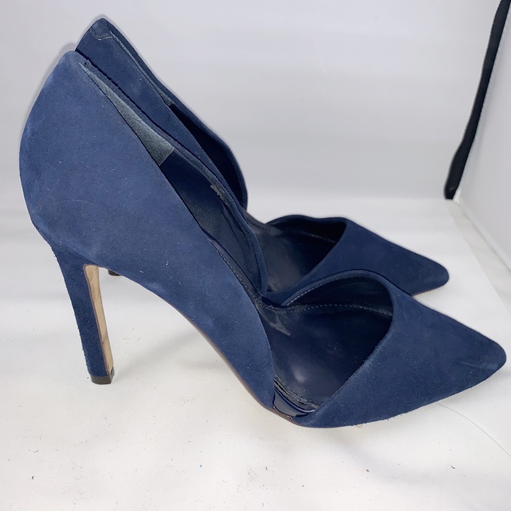 Banana Republic navy suede heels sz 8.5 3” heels